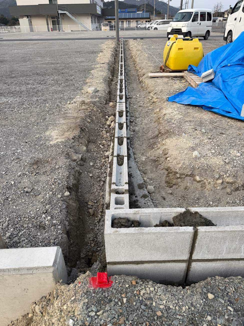 外周ブロック積み