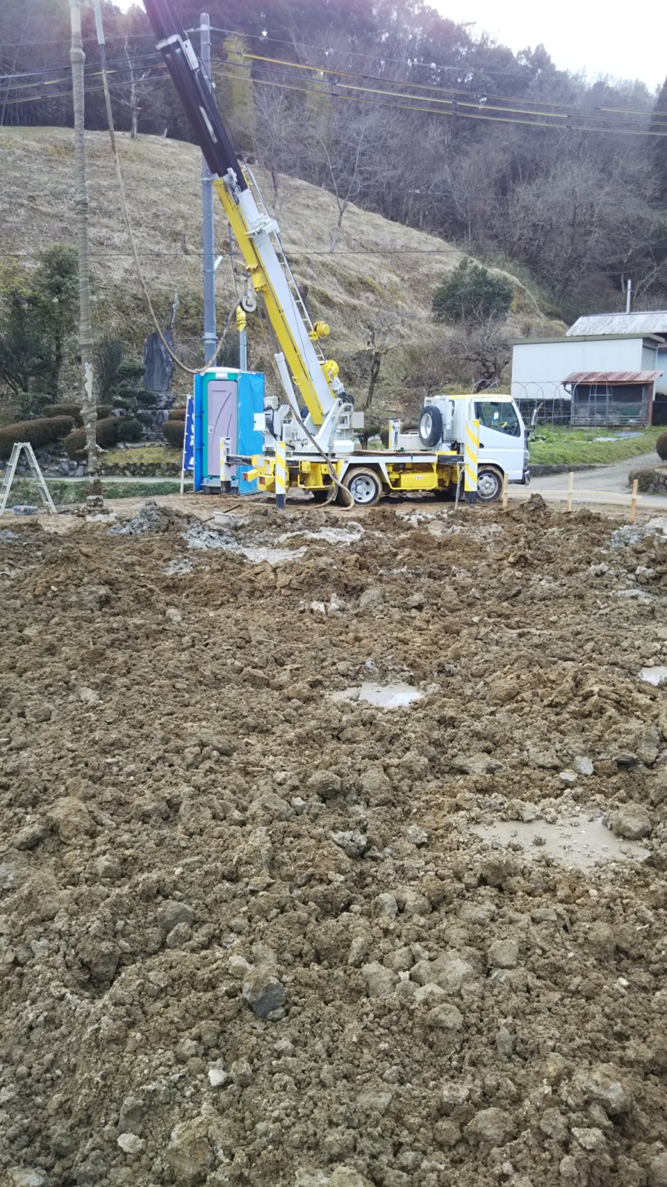 地盤改良工事（2日目）