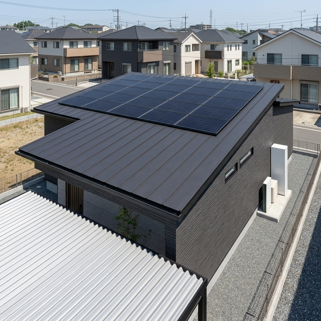 外観（太陽光パネル搭載）